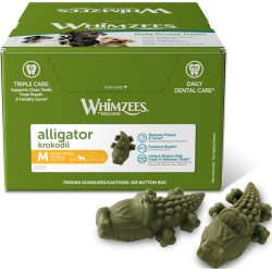 Qimminut Whimzees Tyggeben Alligator M, pr. stk, 30 g