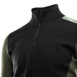 Aclima Woolnet Hybrid Mock Neck Man