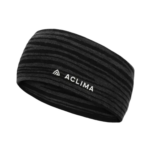 Aclima Warmwool Headband Unisex Onesize Black Motion