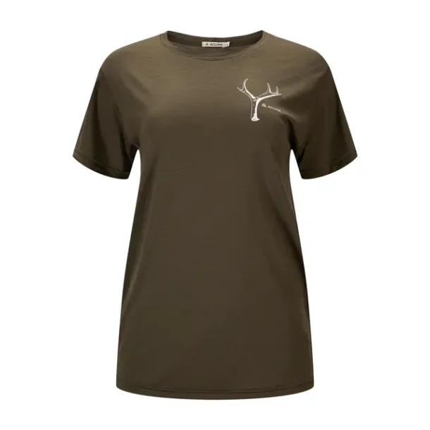 Aclima Lightwool 140 classic tee Antler Women