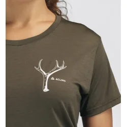 Aclima Lightwool 140 classic tee Antler Women