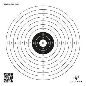 Grey Oak Skydeskive, 50-pak