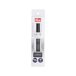 Prym Ergonomisk Strmpepinde Carbon, 15 cm