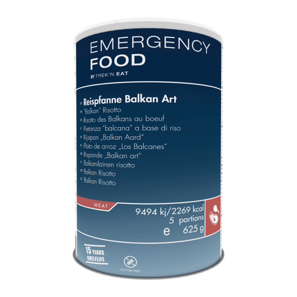 EMERGENCY FOOD Rispande Balkan, 5 portioner
