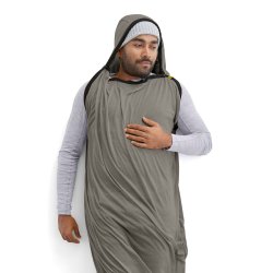 Sea to Summit Reactor Lightweight Sleeping Bag Liner Inderpose - Regular Pewter +4 grader