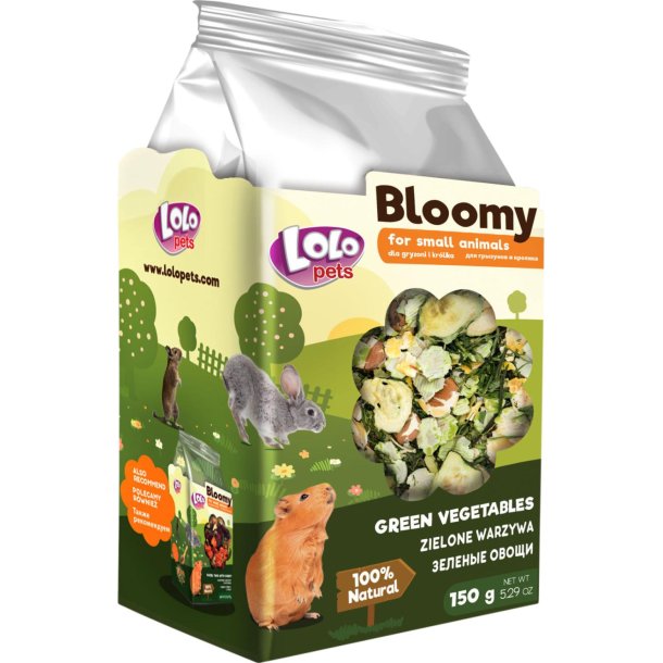 Bloomy Green Vegetables Gnaver/Kanin, 150 g