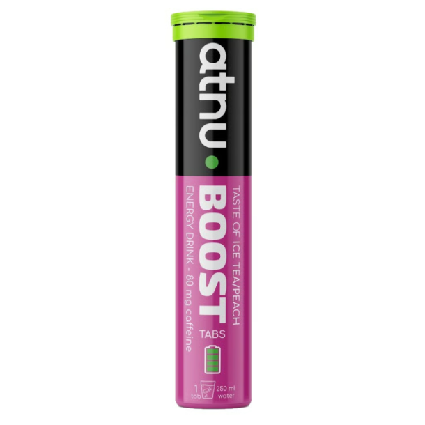 ATNU BOOST Energy Pink Edition Ice Tea / Peach 80 mg koffein, 20 stk, IKKE til b�rn