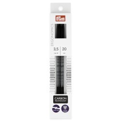 Prym Ergonomisk Strmpepinde Carbon, 20 cm
