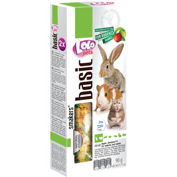 Lolo Pets Smakers Fr�st�nger Gnaver/Kanin m. �ble, 90 g