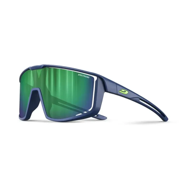 Julbo Fury Small Green Flash Spectron 3 Dark Blue