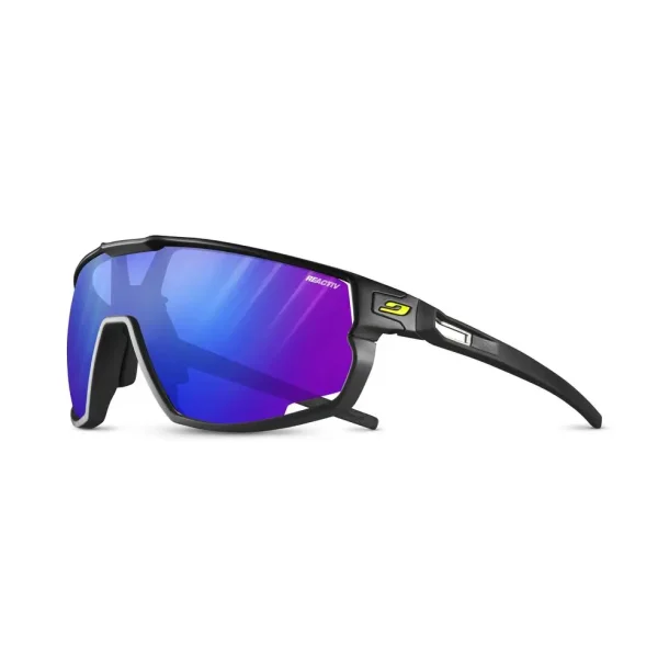 Julbo Rush Sports Solbriller Blue ML Reactiv 1-3 High Contrast Black / Black