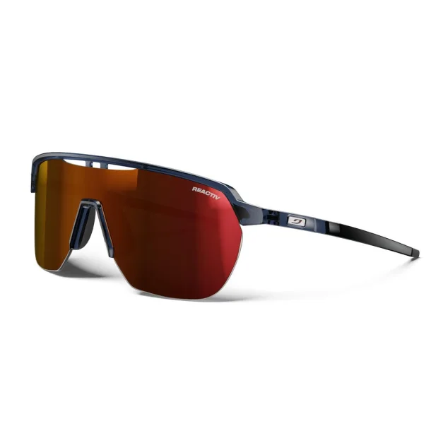 Julbo Frequency Solbriller / Seqinersiutit Reactiv 0-3 High Contrast Shiny Translucent Blue / Matt Blue