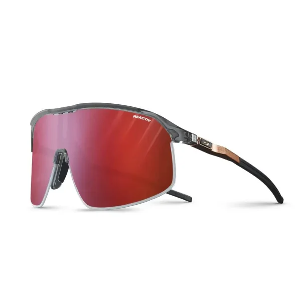 Julbo Density Solbriller / Seqinersiutit Reactiv 0-3 High Contrast Translucent Black / Copper