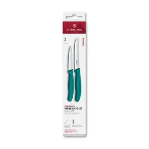 Victorinox Classic Paring Knife Set, 2-pak Turkis