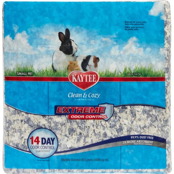 Kaytee Clean &amp; Cozy Extreme Odor Control strelse, 65 liter