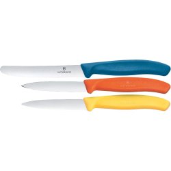 Victorinox Classic Paring Knife Set, 3-pak Orange, gul, bl�