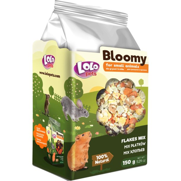 Bloomy Flake mix Gnaver/Kanin, 150 g