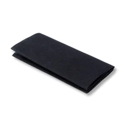 Reparationslap strygbar bomuld 12 x 45 cm sort