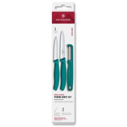Victorinox Classic Sm�knive Paring Knife Set, 3-pak, Turkis