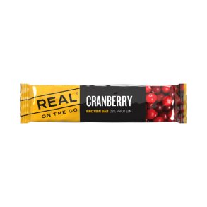 REAL On The Go Proteinbar Tranebr / Cranberry