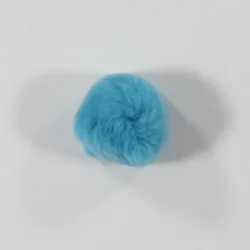 Pompon Kaninh�r, med elastikl�kke