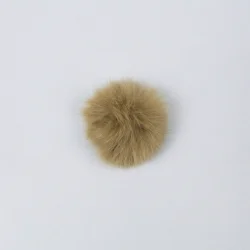 Pompon Kaninh�r, med elastikl�kke