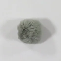 Pompon Kaninh�r, med elastikl�kke