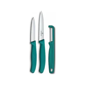 Victorinox Classic Sm�knive Paring Knife Set, 3-pak, Turkis
