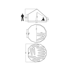 Nordisk Asgard 19.6 Telt 8-10 pers. (uden bund)