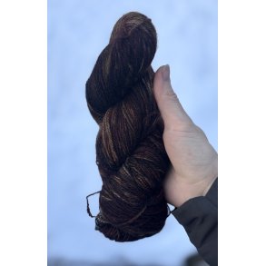 Qiviut Standard Moskusgarn 2 tr�ds l�bel�ngde 360 m, ca. 50 gram Brown Mix