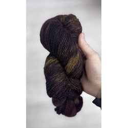 Qiviut Standard Moskusgarn 2 tr�ds l�bel�ngde 360 m, ca. 50 gram Brown Mix