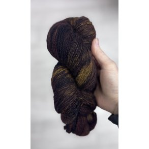 Qiviut Standard Moskusgarn 2 tr�ds l�bel�ngde 360 m, ca. 50 gram Brown Mix