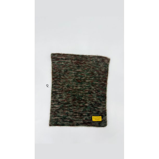 Moskus Qiviut Musk Ox Strik Standard Halsrr enkelt lag Farvet 9