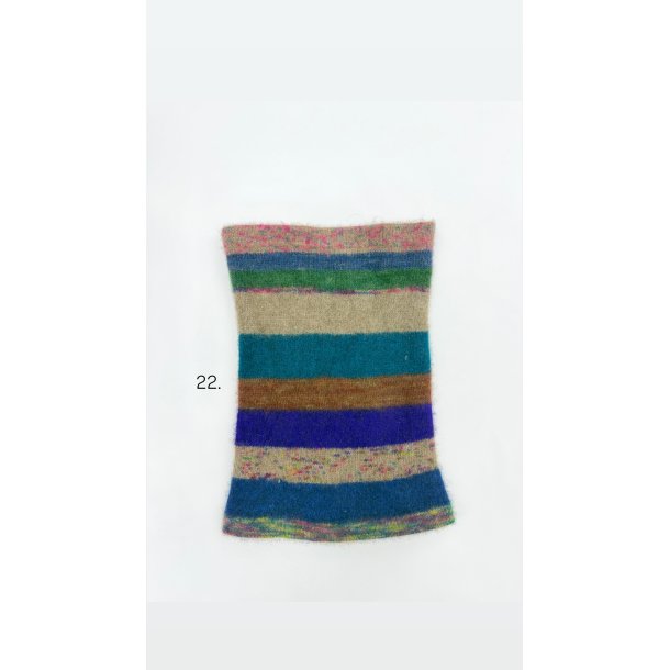 Moskus Qiviut Musk Ox Strik Standard Halsrr enkelt lag Farvet 22