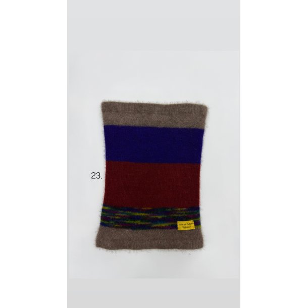 Moskus Qiviut Musk Ox Strik Standard Halsrr enkelt lag Farvet 23