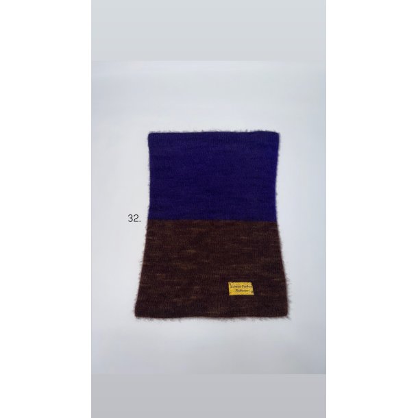 Moskus Qiviut Musk Ox Strik Standard Halsrr enkelt lag Farvet 32