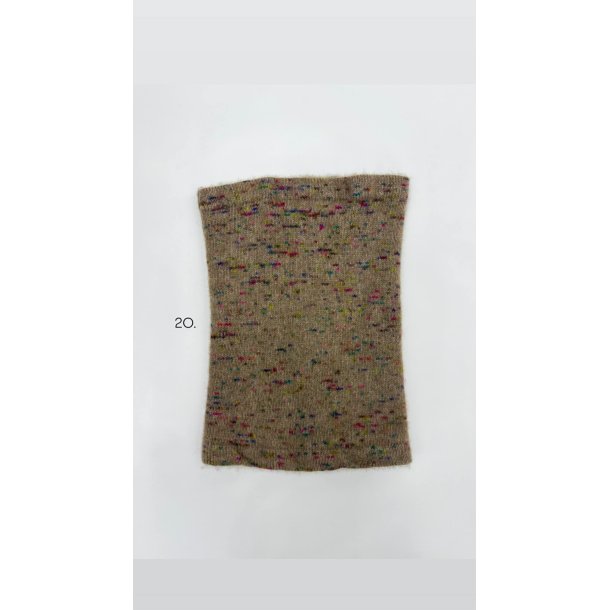 Moskus Qiviut Musk Ox Strik Standard Halsrr enkelt lag Farvet 20