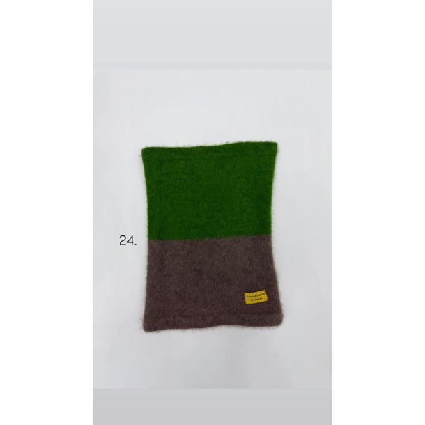 Moskus Qiviut Musk Ox Strik Standard Halsrr enkelt lag Farvet 24