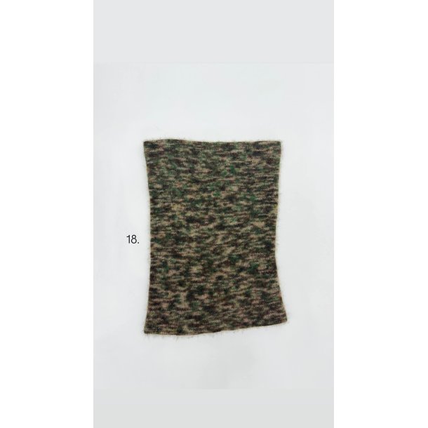 Moskus Qiviut Musk Ox Strik Standard Halsrr enkelt lag Farvet 18