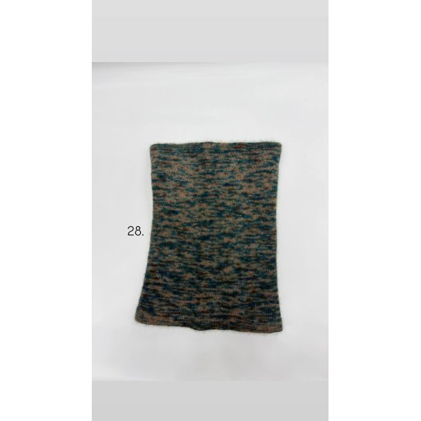 Moskus Qiviut Musk Ox Strik Standard Halsrr enkelt lag Farvet 28