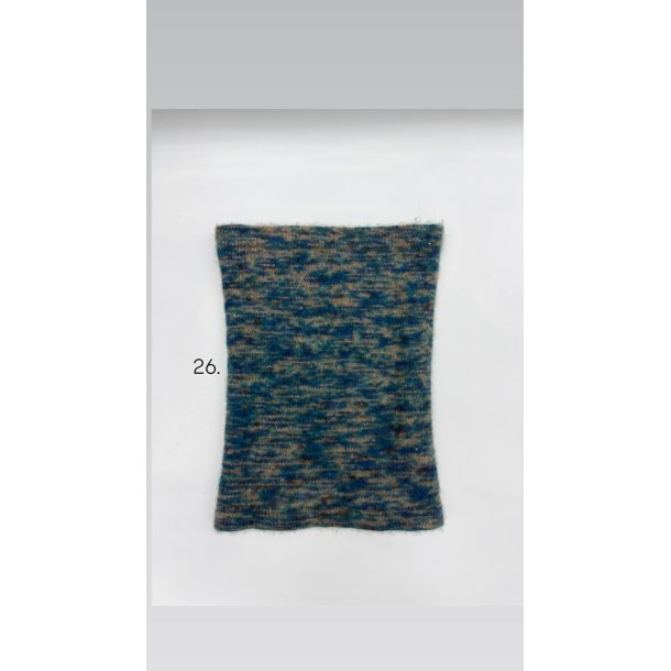 Moskus Qiviut Musk Ox Strik Standard Halsrr enkelt lag Farvet 26