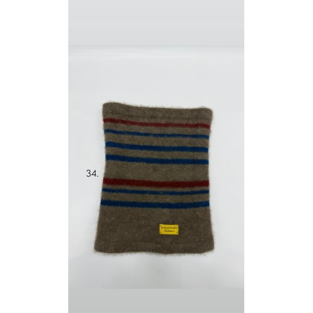 Moskus Qiviut Musk Ox Strik Standard Halsrr enkelt lag Farvet 34