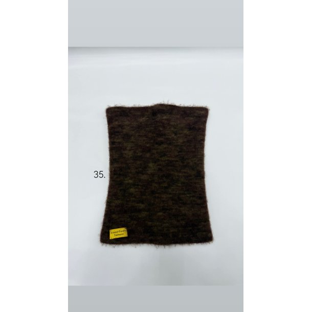 Moskus Qiviut Musk Ox Strik Standard Halsrr enkelt lag Farvet 35