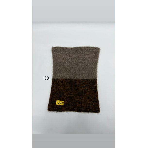 Moskus Qiviut Musk Ox Strik Standard Halsrr enkelt lag Farvet 33