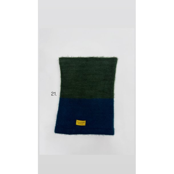 Moskus Qiviut Musk Ox Strik Standard Halsrr enkelt lag Farvet 21