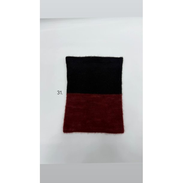 Moskus Qiviut Musk Ox Strik Standard Halsrr enkelt lag Farvet 31