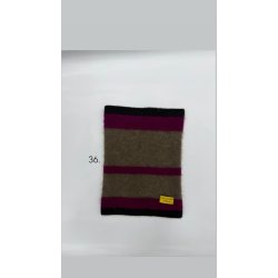 Moskus Qiviut Musk Ox Strik Standard Halsrr enkelt lag Farvet