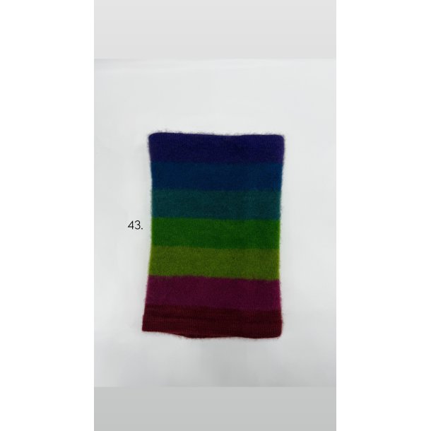 Moskus Qiviut Musk Ox Strik Standard Halsrr enkelt lag Farvet 43