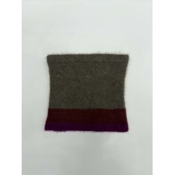 Moskus Qiviut Musk Ox Strik Standard Halsrr enkelt lag Farvet lille