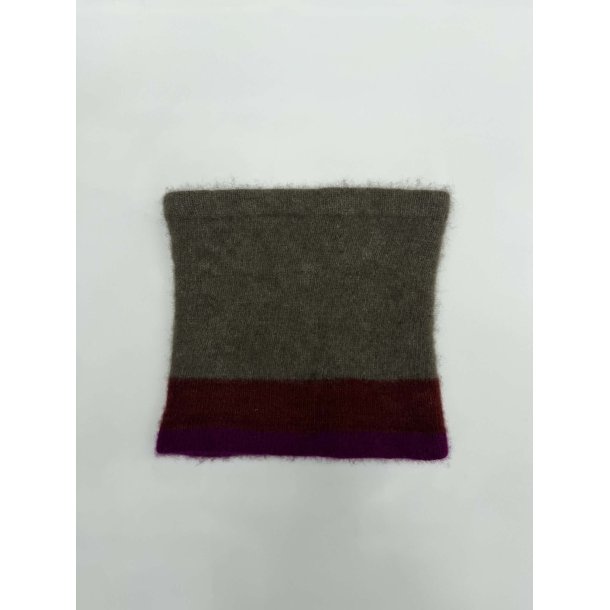 Moskus Qiviut Musk Ox Strik Standard Halsrr enkelt lag Farvet lille 7